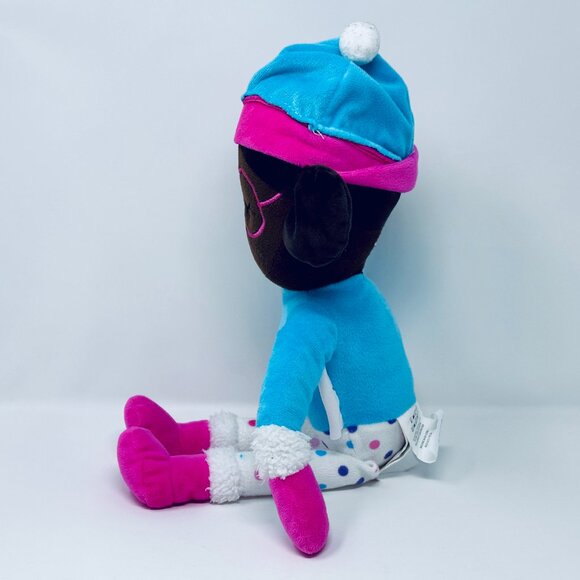 Novogratz Plush Doll Sleepy Face Pink Glasses - Picture 3 of 10